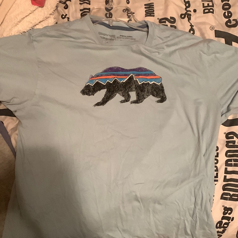 Mens Patagonia T shirt Blue